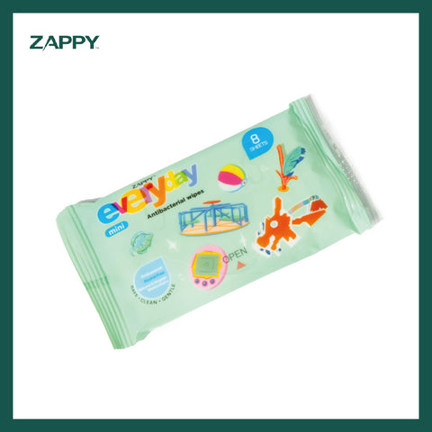 ZAPPY EVERYDAY MINI WIPE 8'S